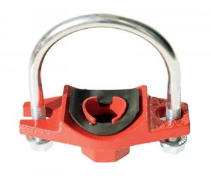 U-образный хомут-седелка под резьбу LedeGroove BSPT (30mm), Ду 40х25, 11/2"x1" (48x34мм)