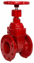 Задвижка чугунная с обрезиненным клином REON тип RSV62, DN 250 PN16 с индикатором положения и концевыми выключателями